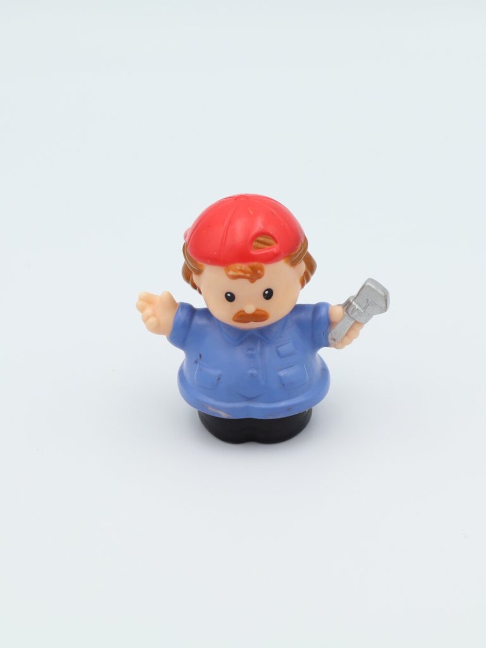 Fisher-Price Little People Jack Mechanic Figure Red Hat Wrench 2005